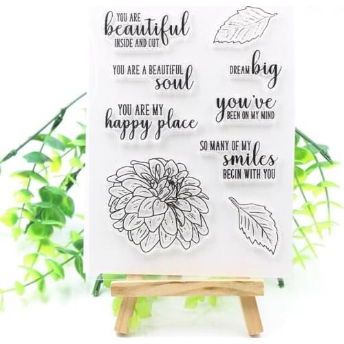 Dream Big Transparent Clear Silicone Stamps for DIY Scrapbooking/Card Making/Kids Crafts Fun Decoration Supplies 348