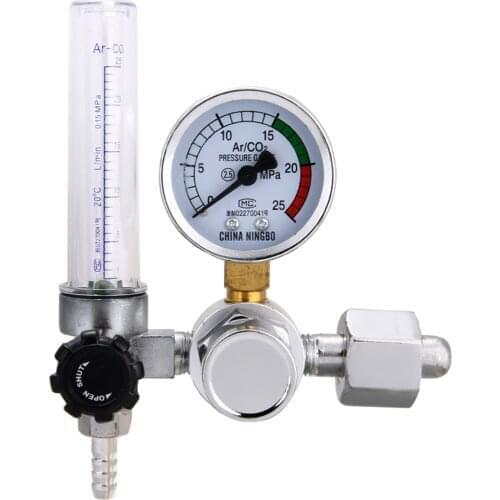 Gas Meter CO2 Pressure Reducer Argon Regulator Easy Read Pressure Reducer Zinc Alloy Handheld Decrease Manual Measure Tool Gauge