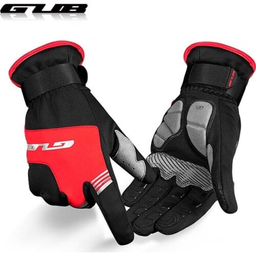 GUB Winter Keep Warm Cycling Gloves Reflective Shockproof MTB Road Bike Gloves Windproof Touch screen Bicycle Full Finger Gloves