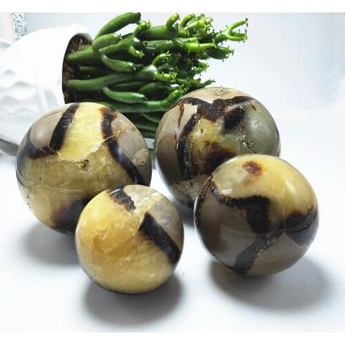 4-7cm Crystal balls Mineral Beetle Stone sphere New arrived Natural septarium quartz ball home decor healing