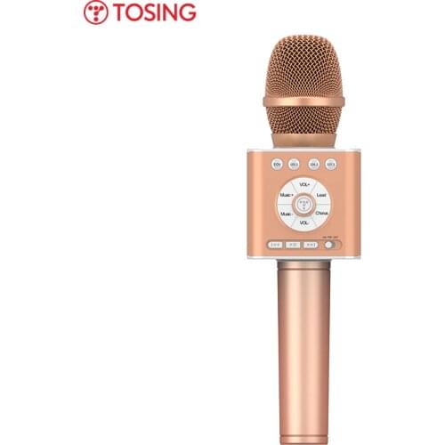 TOSING Q12 2020 New Portable Karaoke Microphone Wireless Bluetooth Speaker Handheld Music Player KTV Travel SupportUSB card Play