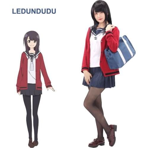 Senryu Girl Cosplay Costumes Yukishiro Nanako Clothes Women School Uniform Knitted Coat JK Sailor Suit for Halloween Party