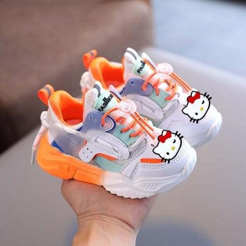 Sanrio Hello Kitty Baby Casual Shoes Boys and Girls Toddler Shoes Boys Casual Sneakers Kids Melody Running Shoes
