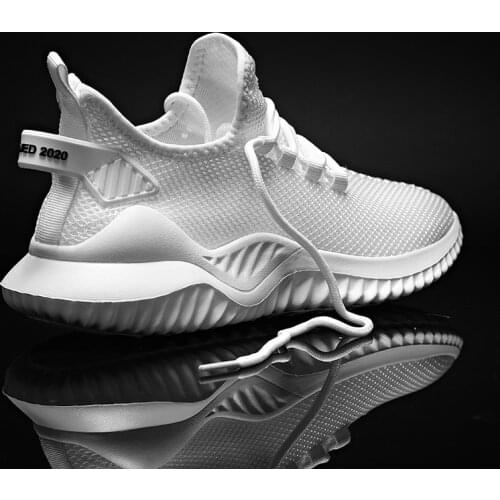 Summer 2021 Men Platform Sneakers Light Comfortable Sports Mesh Running White Casual Tennis Shoes Big Size Zapatillas Hombre