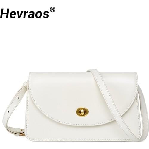 Natural Skin Genuine Leather Girls Small Crossbody Bags Mini Flap Shoulder Bag Ladies Luxury Brand Bag Lock Messenger Bags Women