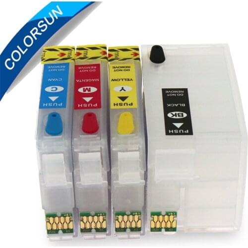 For epson 252 T2521 T252XL refillable ink cartridge with ARC chip for WorkForce WF-3620 WF-3640 WF-7610 WF-7620 3620 3640 7610