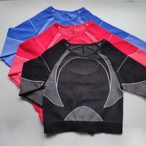 Nepoagym TURBO Crop Top Women Super Stretchy Yoga Top Long Sleeve Sport Top Gym Yoga Shirt Workout Shirts Sport Femme Fitness