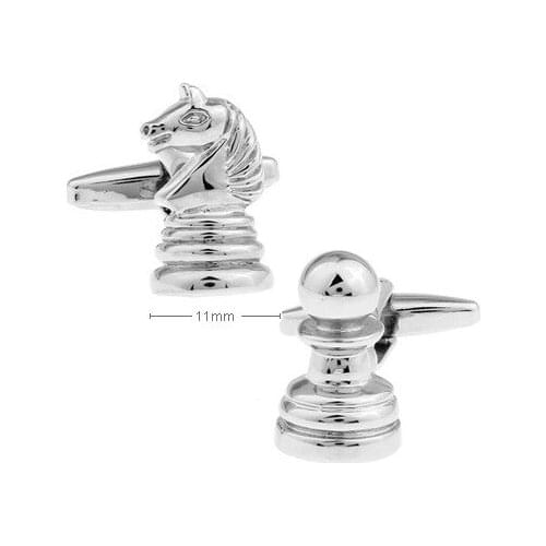 2020 New fashion Cufflinks French Personality Horse Head Chess Cufflinks High Quality Pure Copper Men and Women Jewelry Gifts