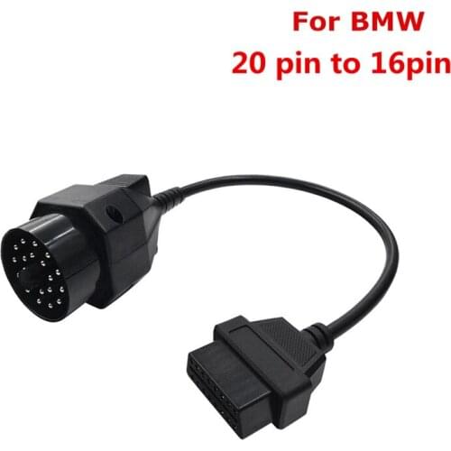 OBD 2 OBD2 Adapter Cable 20 pin to 16 PIN Female Connector BMW e36 e39 X5 Z3 for BMW 20pin OBD II OBDII Diagnostic Cable
