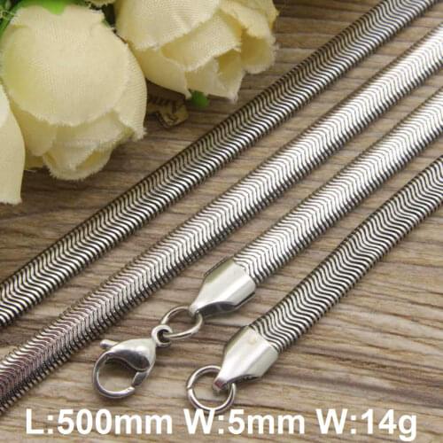 Wholesale Hot new stainless steel jewelry gold color and silver color Superior quality Necklace for women and men NFHGCEP