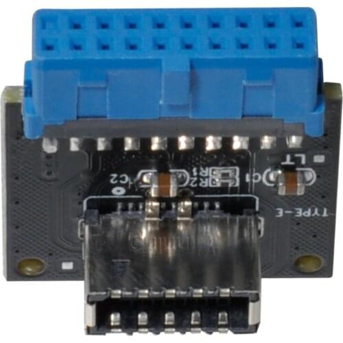 USB 3.1 Front Panel Socket Key-A Type-E to USB 3.0 20Pin Header Male Extension Adapter for Motherboard