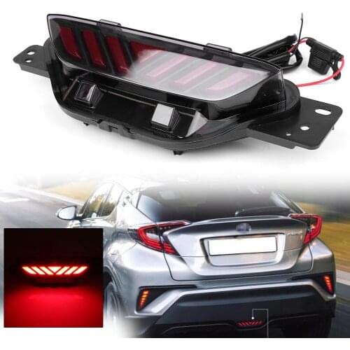 Car Rear Bumper Fog Light LED Brake Stop Light Taillight For Toyota C-HR 2016 2017 2018 / CHR 16 17 18
