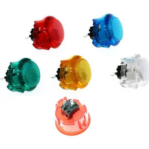 30MM Arcade Push Button Durable Multicade MAME Jamma Game Start Button Switch Copy Sanwa OBSC-30 Clear Buttons