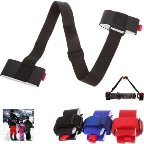 Adjustable Skiing Pole Shoulder Carrier Handle Strap Bag Ski Snowboard Handbag Skiing Gloves