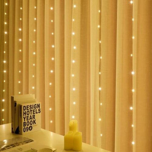 Christmas Decorations for Home 3m 100 LED Curtain String Light Flash Fairy Garland Happy Noel Navidad 2020 New Year 2021