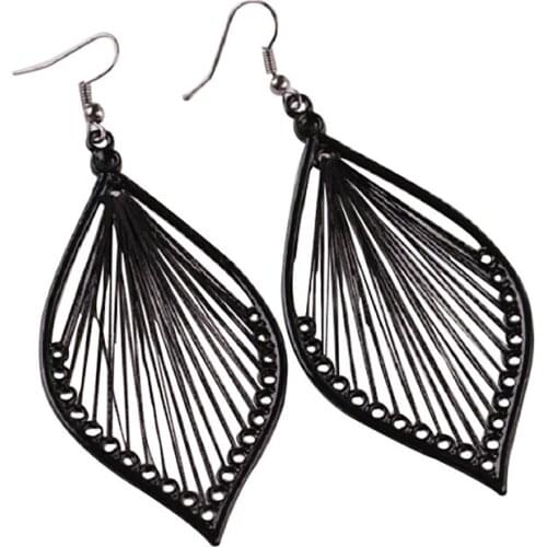 Leaf wing Earrings Boho Hook Drop Dangle Earrings Jewelry Gift