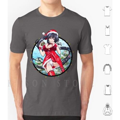 Lovely Christmas Akeno T Shirt Print For Men Cotton New Cool Tee Anime Highschool Dxd Manga High School Dxd Rias Gremory Girls