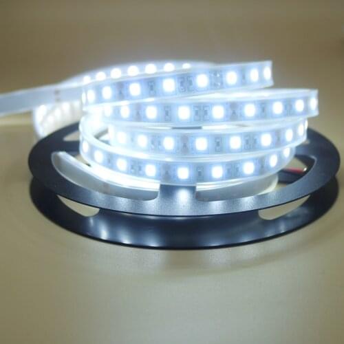 Led Flexible strip light 5050 silicon tube waterproof ip67 12V RGB white warm white red blue green tape rope lamp 1/2/3/4/5 m
