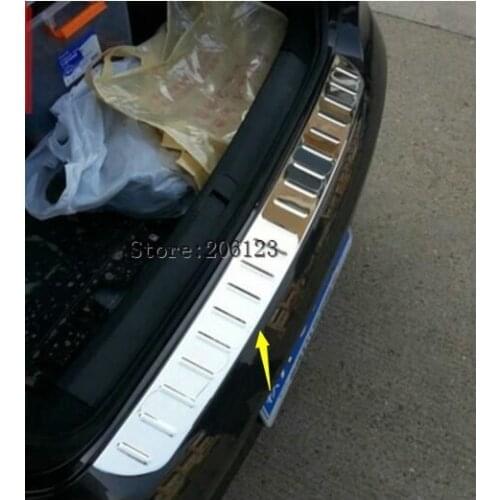 High quality for 2011-2015 FOR VW Passat B7 4 DOOR Stainless Steel Rear Trunk Bumper Protector Rear Scuff Plate Rear Door Sill