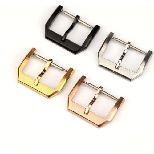 316L Stainless Stee Blackl Golden Clasp, 18MM Silver Clasp, DIV logo Clasp, Wholesale Watch Accessories