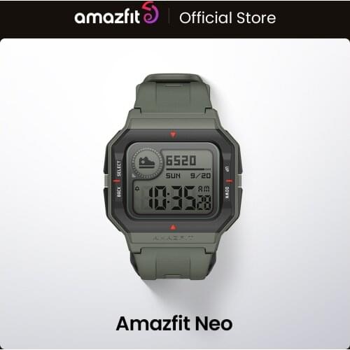 Amazfit Neo Smart Watch 28 Days Battery Life Smartwatch 3 Sports Modes 5ATM Pai Health Assistant For Android IOS Phone