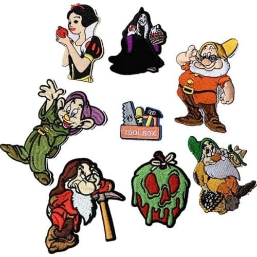 20pcs/lot Anime Embroidery Patch Fun Strange Things Girl Clothing Decoration Sewing Accessories Diy Iron Heat Transfer Applique