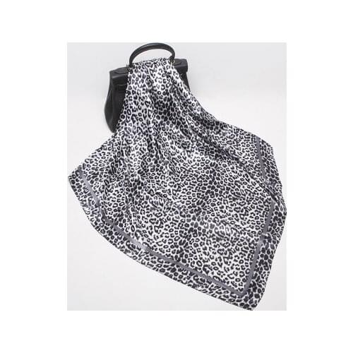 90*90cm New arrival Fashion All-match Leopard Print Printed Kerchief women Scarf Women