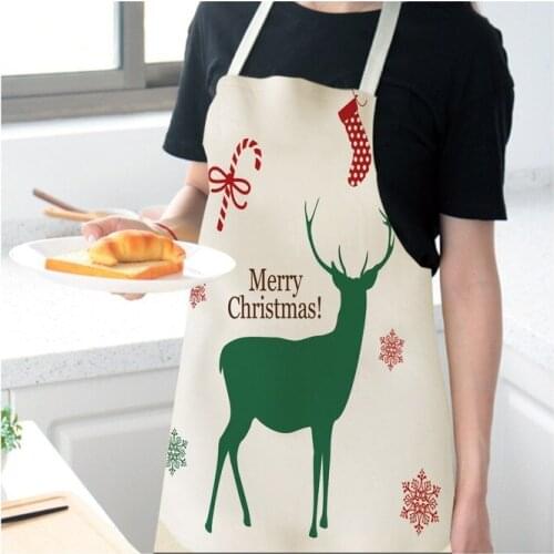 Christmas apron alphabet apron baking accessories aprons for woman apron dress aprons for woman korean kitchen supplies Linens