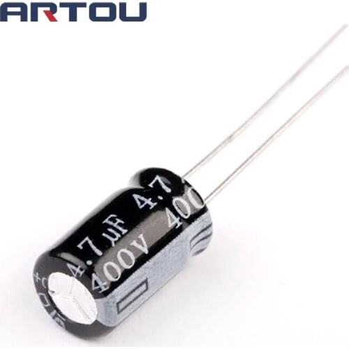 20PCS 400V 4.7UF 8*12 8X12MM 4.7UF DIP Aluminum Electrolytic Capacitors