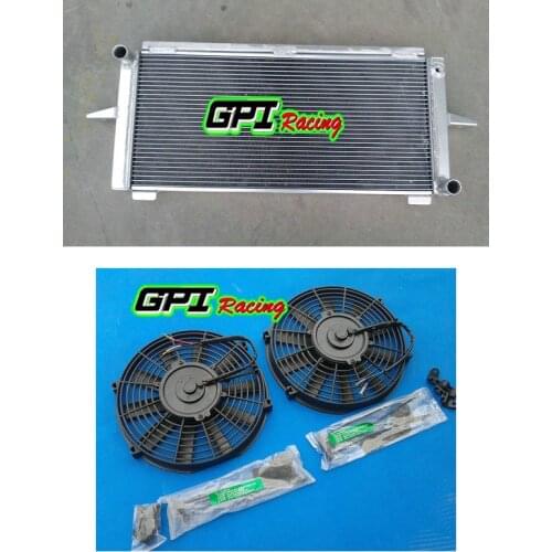 ALUMINUM RADIATOR +FAN FOR FORD ESCORT/ SIERRA RS500/RS COSWORTH 2.0 1982-1997