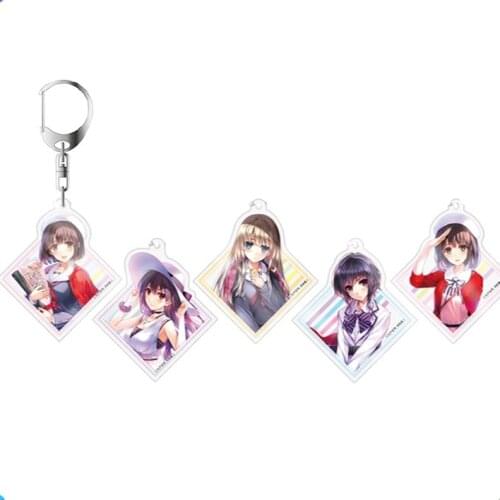Anime Saekano: How to Raise a Boring Girlfriend Katou Megumi Sawamura Spencer Eriri Bags Pendant Keychains Cosplay Decor Cartoon