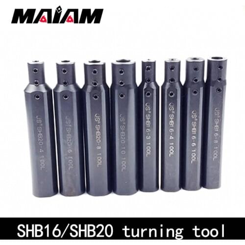 Round shank small aperture bore hole turning tool holder SHB20 SHB16 SHB1 milling flat lathe hole boring tool holder sleeve