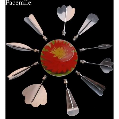 Facemile 11pcs/set 3D Jelly Flower Art Tools Jelly Cake Gelatin Pudding Nozzle Syringe Russia Nozzle Set Cake Decorating Tool