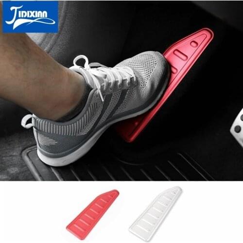 MOPAI Aluminium Left Foot Pedal Rest Plate Decoration Interior Stickers Accessories for Jeep Renegade 2015-2016 Car Styling