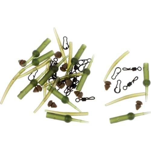 Carp Fishing Hair Rigs Tackle Kit ,Quick Change Swivel Clip,Safety Sleeves