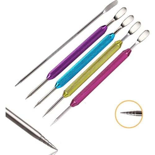 2021 New Barista Tool Stainless Steel Coffee Stencils Latte Foam Spatula 1PC Coffeeware DIY Coffee Art Carved Needle Tool Hot