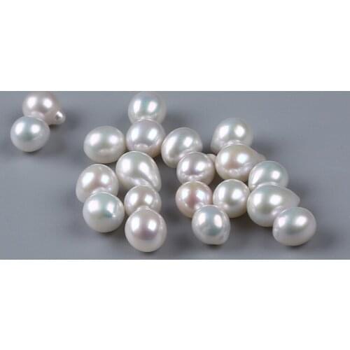 Wholesale white 7-7.5mm drop shape loose pearl beads