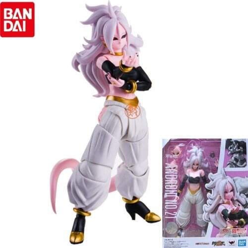 Bandai Original SHFiguarts Limited Dragon Ball Android NO.21 Joints Movable Action Figures Super Z Collectible Model Toys Gifts
