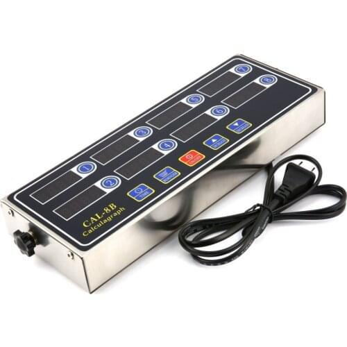 CAL-8B Portable Calculagraph 8 Channel Digital Timer Kitchen Cooking Timing LCD Display Clock Shaking Reminder Dropshipping