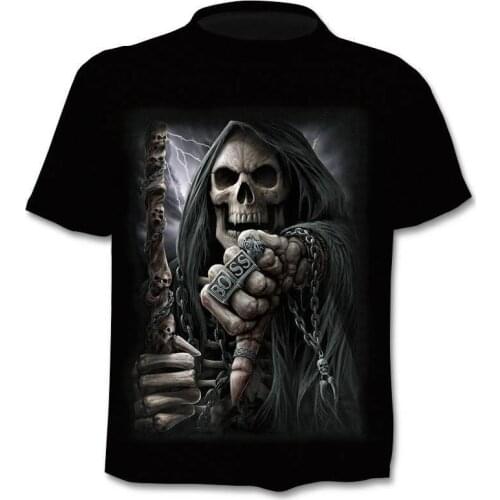 Drop Ship Summer New 3D Skull T-Shirt Men and Women Hip Hop Funny Casual T-Shirt Short Sleeve O-Neck Top Fashion HarajukuT-Shirt