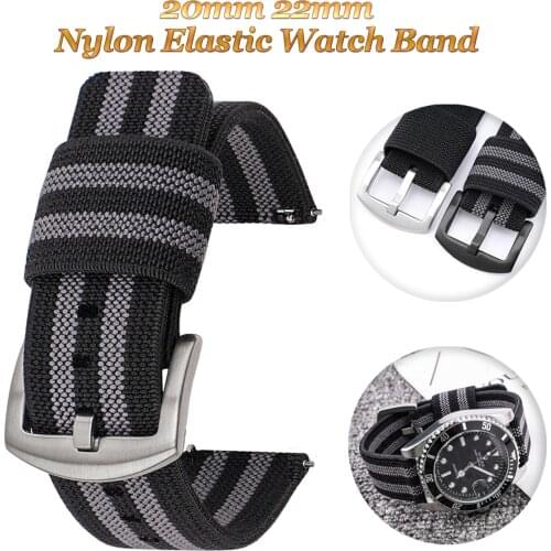 Watch Band Strap for Huawei GT2 Watch Bands Nylon 20mm 22mm Universal Nato Watch Sport Bracelet for Samsung Seiko Rolex Watch