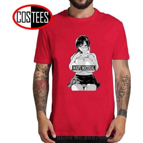 Japanese Anime Waifu Shirt Sex Ahegao Busty Anime Girl V.2 T Shirt man Fashion Sexy T-Shirts Waifu Material Lewd Ecchi Tee shirt