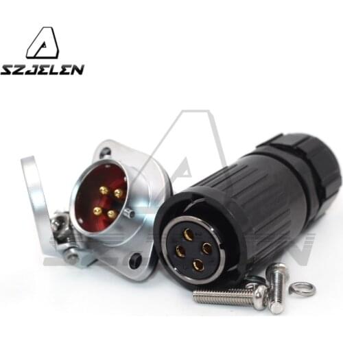 HP20 series, 4pin waterproof connector Plugs and sockets, LED cable Board to Wire Connector 4pin