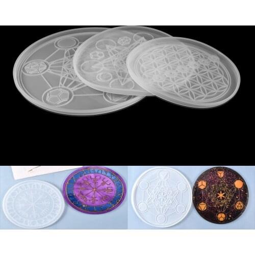 Divination Compass Silicone Mold Tray Epoxy Resin Casting Mould for DIY Constellation Tray UV Epoxy Resin Molds Jewelry Tools