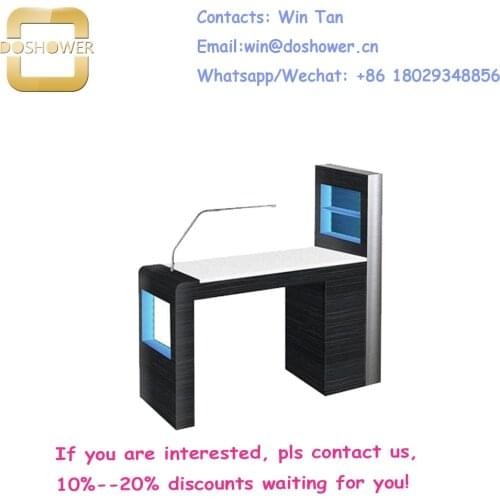 Glass table nail manicure table of modern manicure table with customizad nail table manicure table