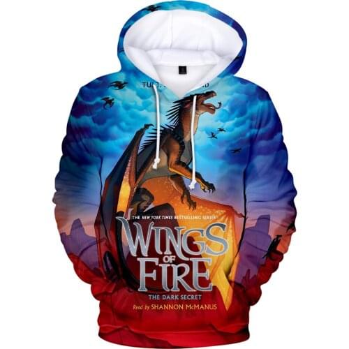 Wings Of Fire 3D Hoodies Sweatshirts Harajuku Fashion Hip Hop Gothic Women/Men Streetwear Anime Clothes Kids Tops