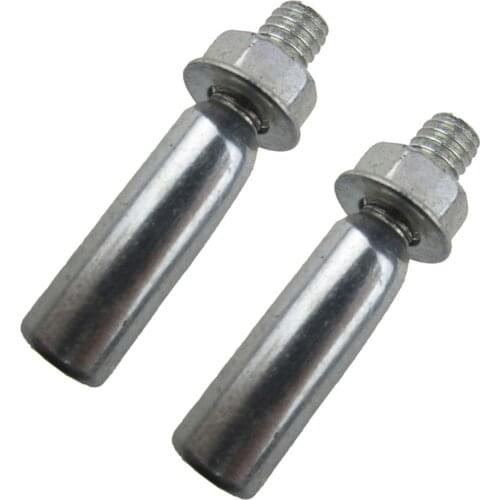 2pcs Bicycle Pins With Nuts Washers Steel Crank Wedge 9.5 Mm Fixed Chainring Pin For Bottom Bracket Bicycle Fixed Chainring Pin