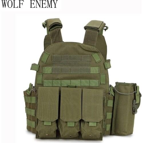 Military Tactical Vest Wargame Body Molle Hunting Vest CS Outdoor Mens Vest with Hydration Pocket Holder Camouflage Waistcoat