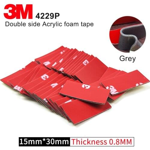 High Sticky Auto Foam Tape 3M 4229P Auto Two Face Acrylic Adhesive Foam Tape,10Pcs/Lot,Size 15mm*30mm