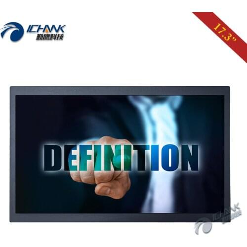 ZB173TC-59D/17.3" inch 1920x1080p 16:9 Widescreen HDMI USB VGA Driver Free Multi-points Capacitive Touch LCD Screen PC Monitor